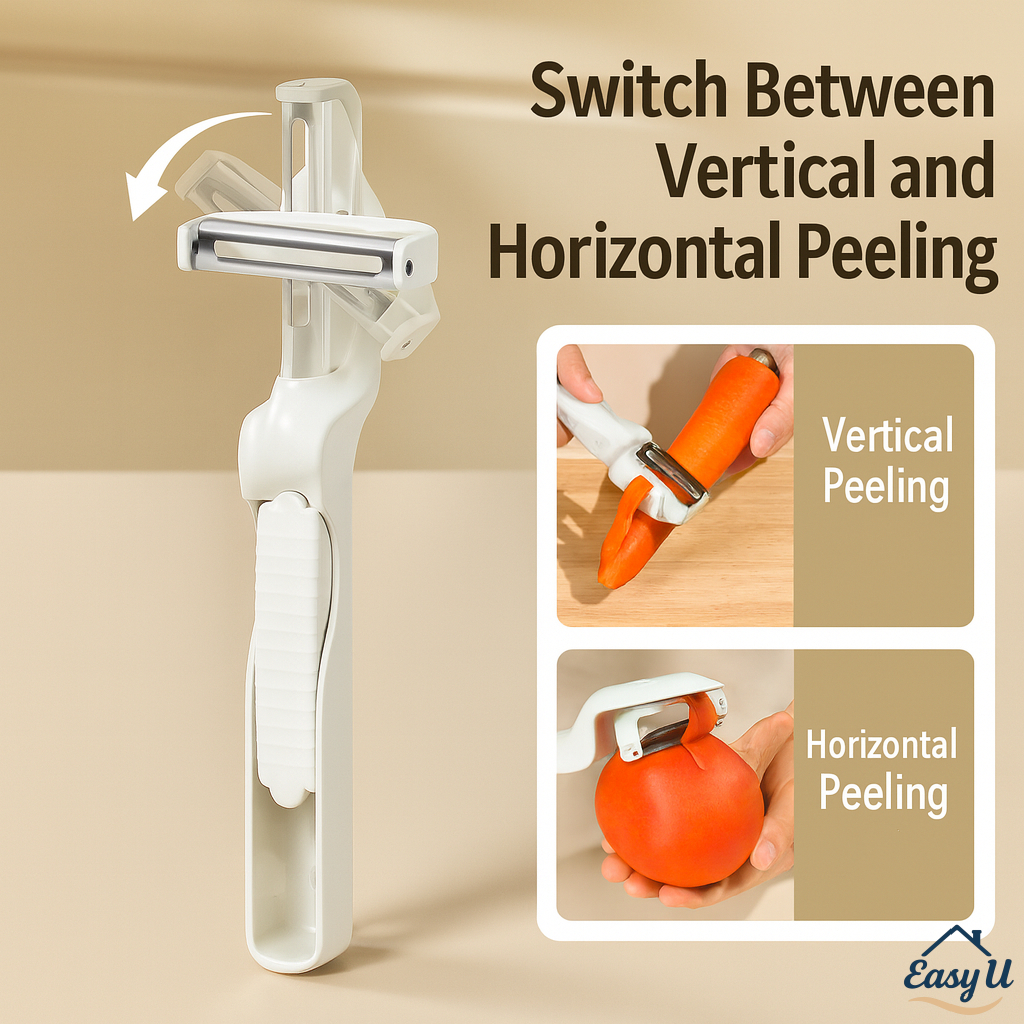 PP Portable Multi-Directional Rotating Peeler | Kitchen Vege Fruit ...