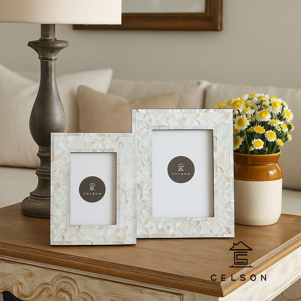 Celson( SG Seller) Mia Mother of Pearl Inlay Photo Frame | Shopee Singapore
