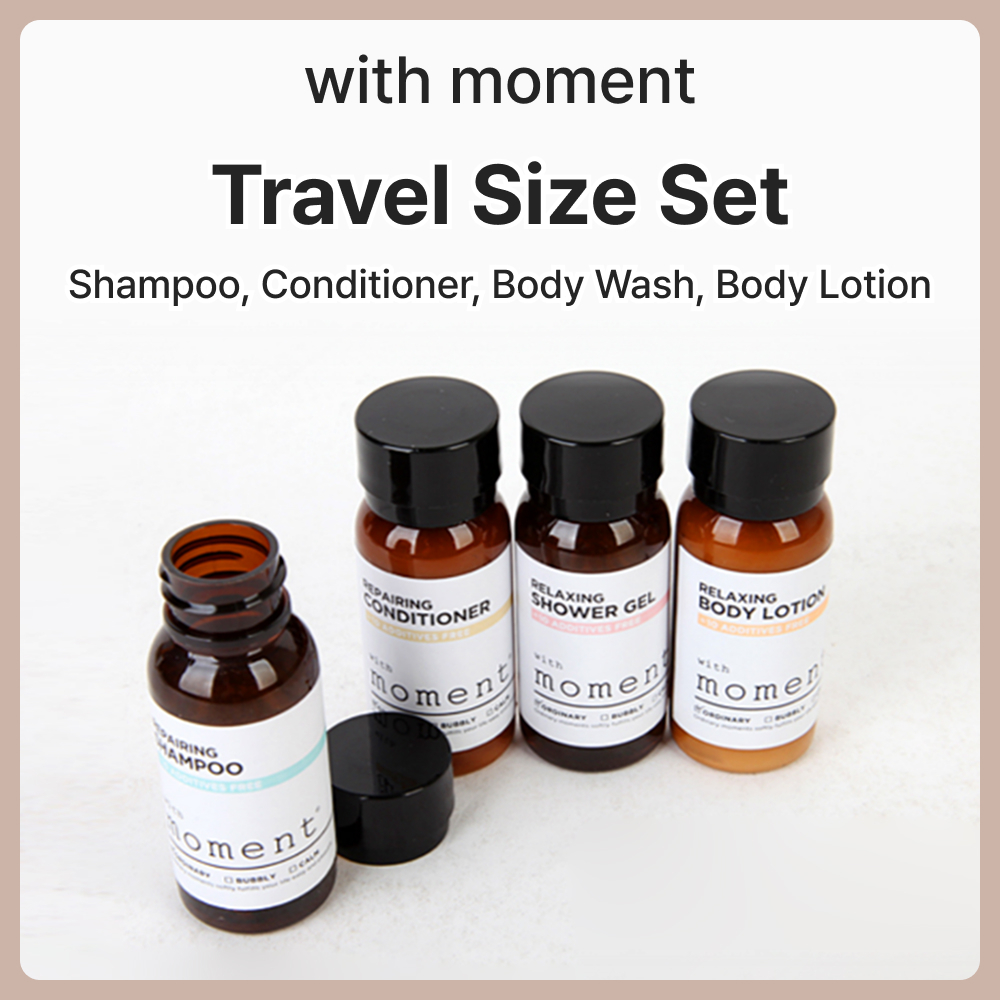 [With Moment] Miniature Shampoo / Conditioner / Shower Gel / Body ...