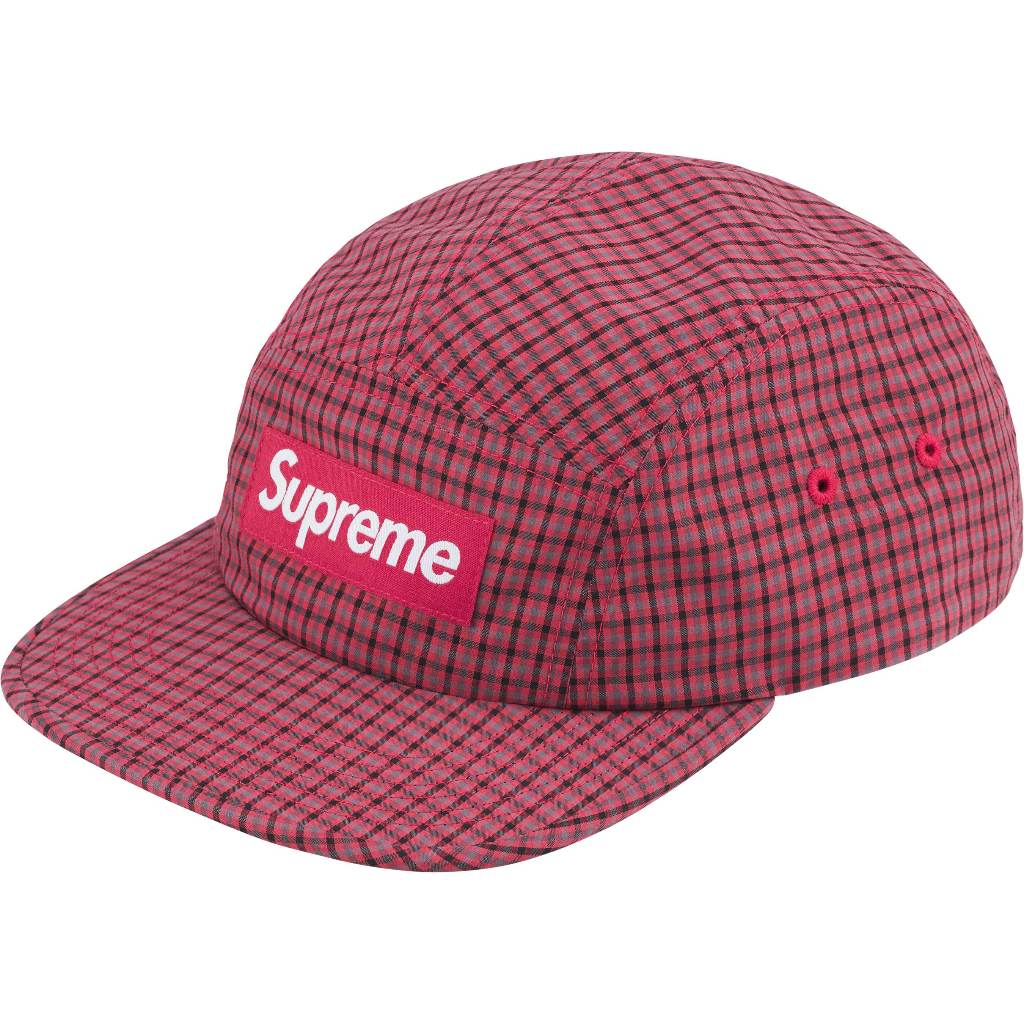 SS25 Supreme Cordura Plaid Camp Cap 
