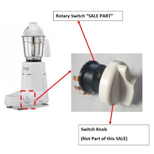 Preethi Mixer / Grinder ON/OFF Speed Control Rotary Switch | Shopee ...