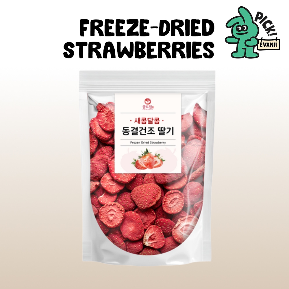 Freeze-Dried Strawberries – 100% Real Crunchy Fruit Snack, Premium ...