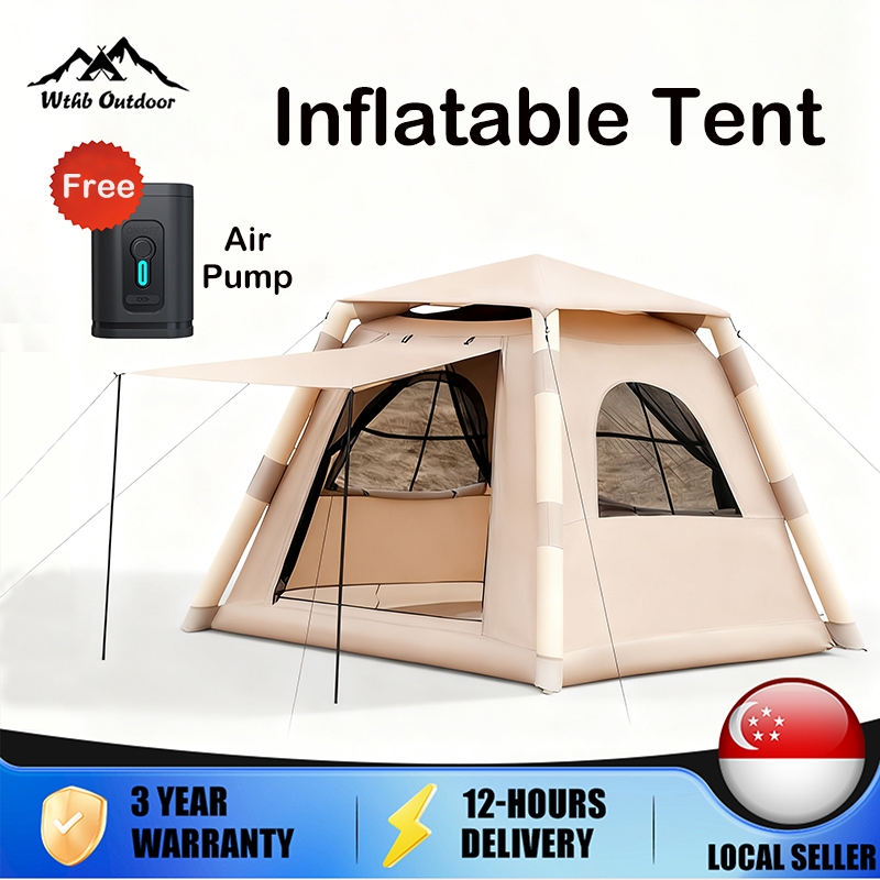 Outdoor Tent Automatic Inflatable Tent 6-8 Persons Camping Tent Family ...