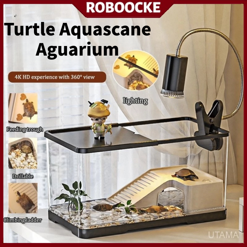 Turtle Tank Turtle Basking Platform Tortoise Tank With Terrace ...