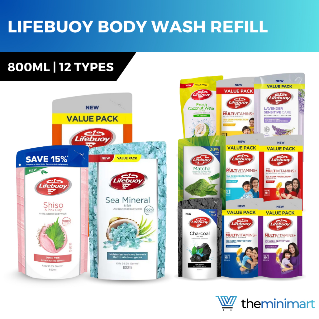 Lifebuoy Body Wash Refill 700ml 800ml - Long-Lasting Freshness ...