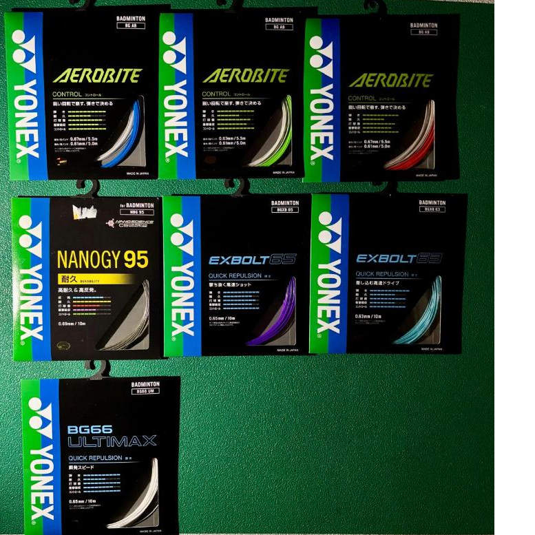 JAPAN Packaging Original JAPAN Yonex String Aerobite/Exbolt 63
