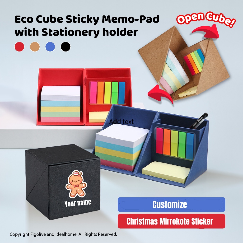 Sticky Note Set | Teacher Day Gift | Office Gift | Eco Cube Sticky Memo ...