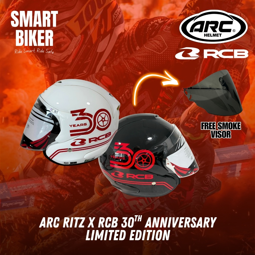 *Free Smoke Visor* ARC Ritz × RCB 30th Anniversary Limited Edition ...