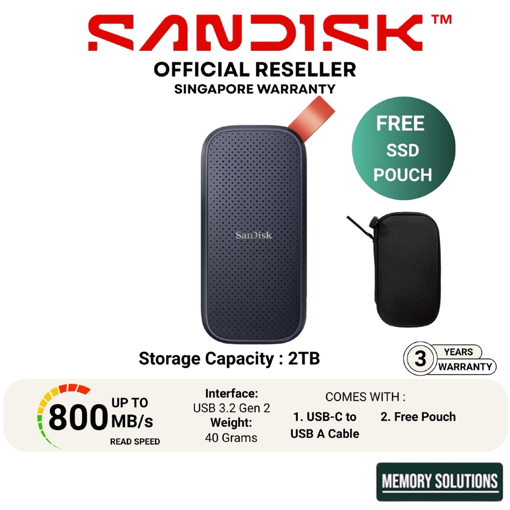 SanDisk Portable SSD E30 Extreme E61 Extreme Pro E81 SSD 500GB 1TB