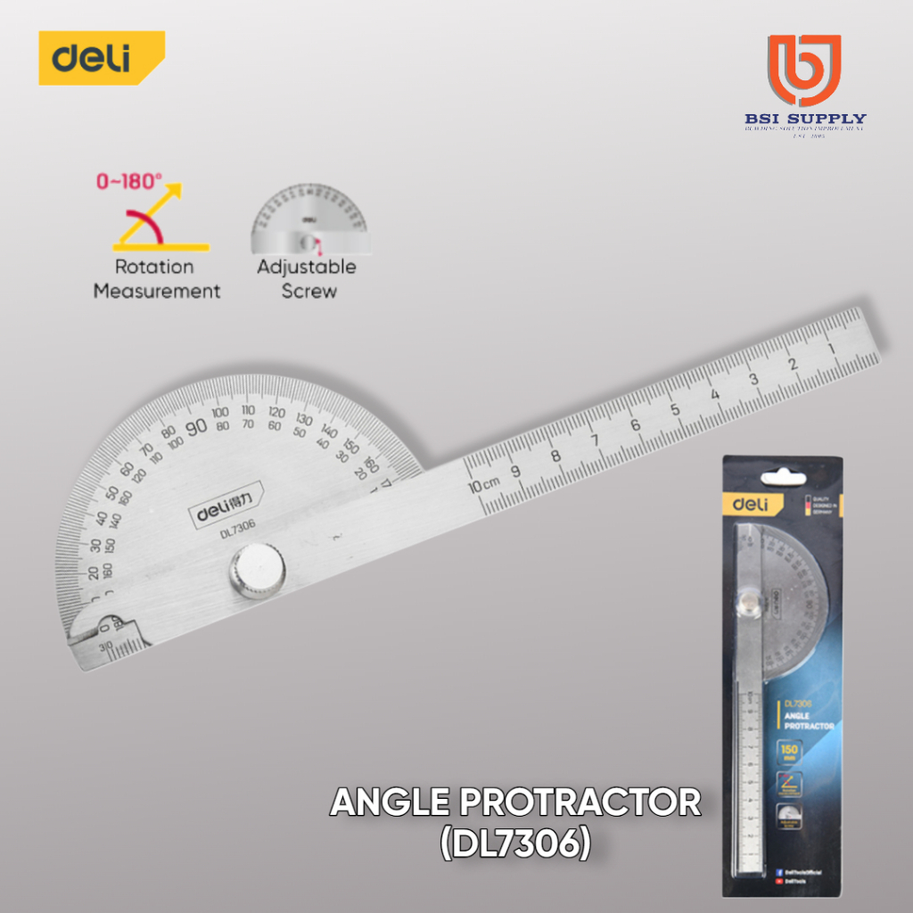 (SG Stock) 180 degree Stainless Steel Angle Protractor Measuring Tool ...