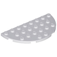 {Sim Brick-SG Seller} Lego 22888 Plate Round Half 4 x 8 | Shopee Singapore
