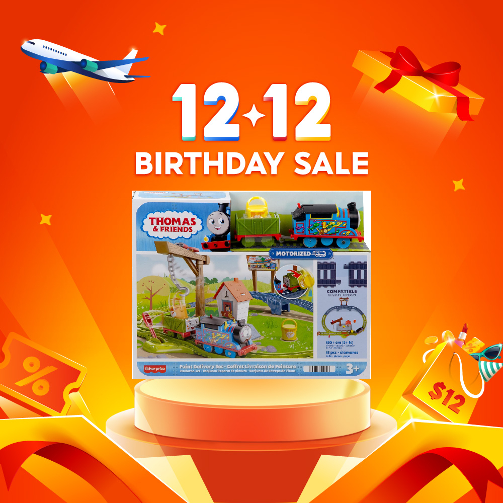 [12.12 Exclusive Deal] Mattel Thomas & Friends Paint Delivery Motorized ...
