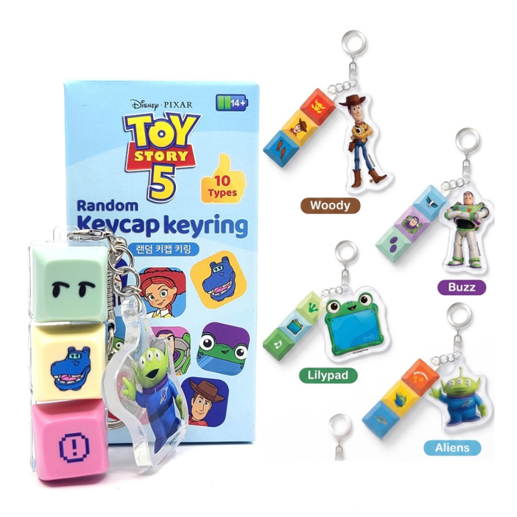 Toy Story Random Keycap Keyring 10 Types Blind Box Character Bag