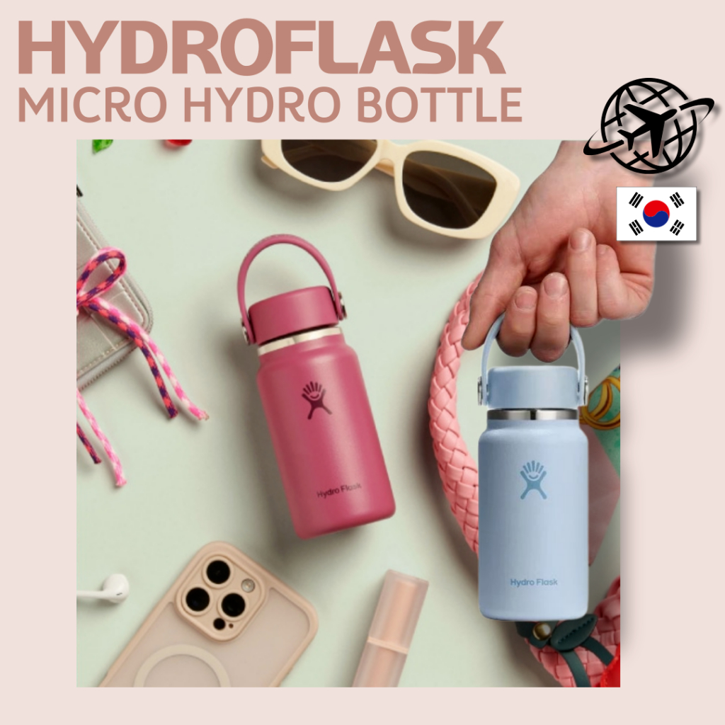 NEW 2026 Ver HydroFlask Micro Hydro Bottle 200ml Cute Compact Stainless Mini Tumbler Strap handle