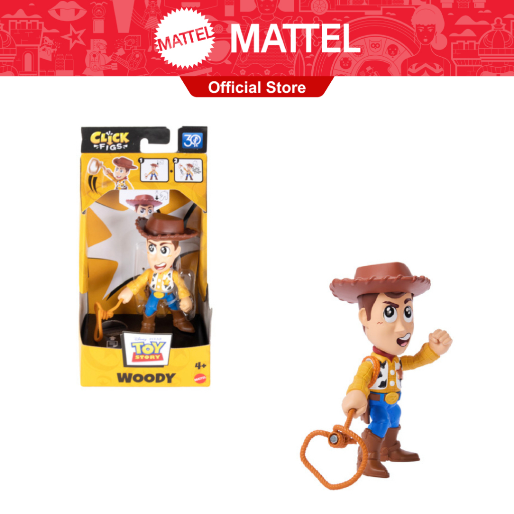 Disney And Pixar Toy Story Click Figs Sheriff Woody, Small Movie Toy ...