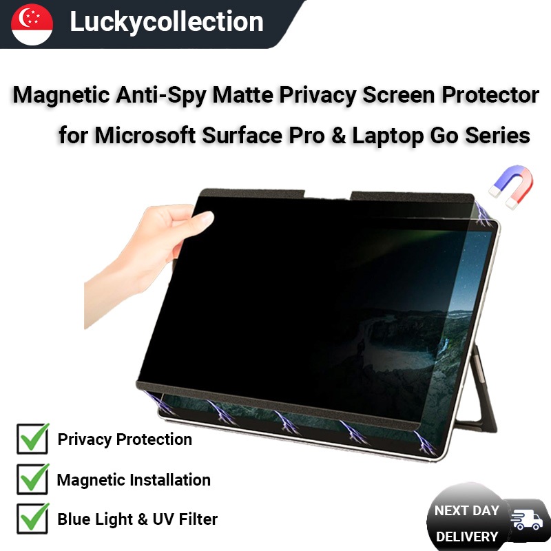 【🔥SG 24H SHIP🔥】Anti-Spy Magnetic Privacy Screen Protector for Microsoft ...