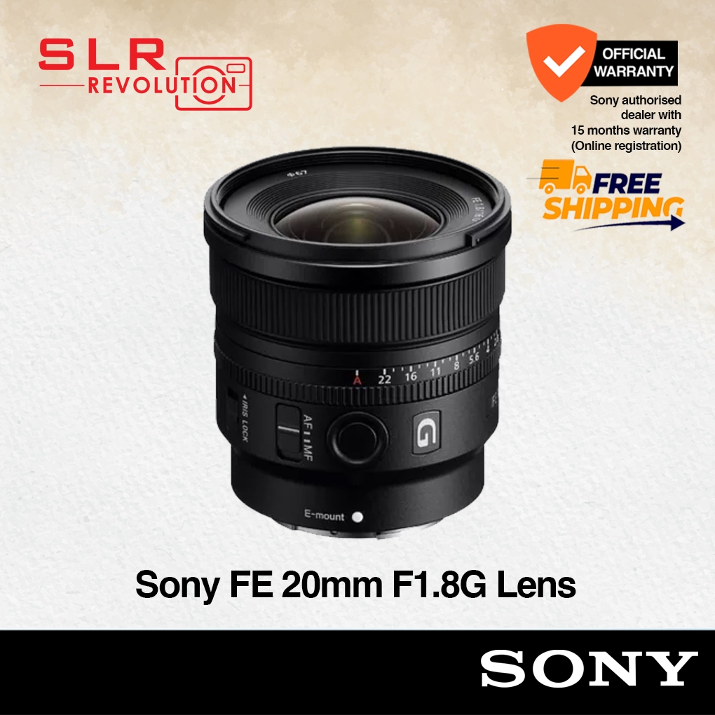 Sony FE 20mm F1.8 G Lens For Sony FE [SEL20F18G] | Sony Singapore
