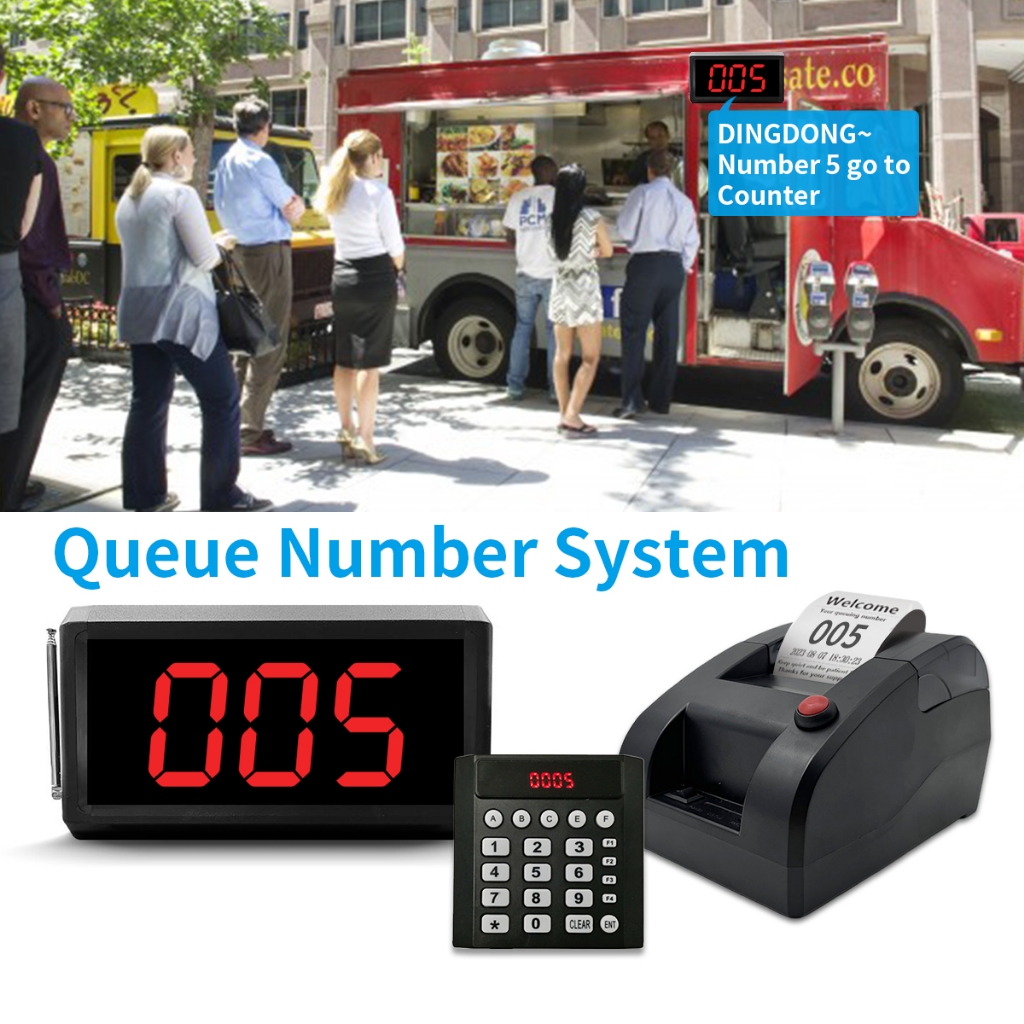 Wireless Queue Management System Waiting Number for Bank Queue ...