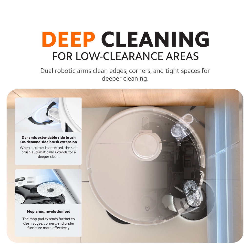 Xiaomi Robot Vacuum H50 / H50 Pro | 15,000Pa Powerful Suction | Dual ...