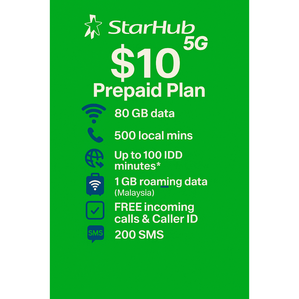 New Starhub Prepaid Plan Top Up | Shopee Singapore