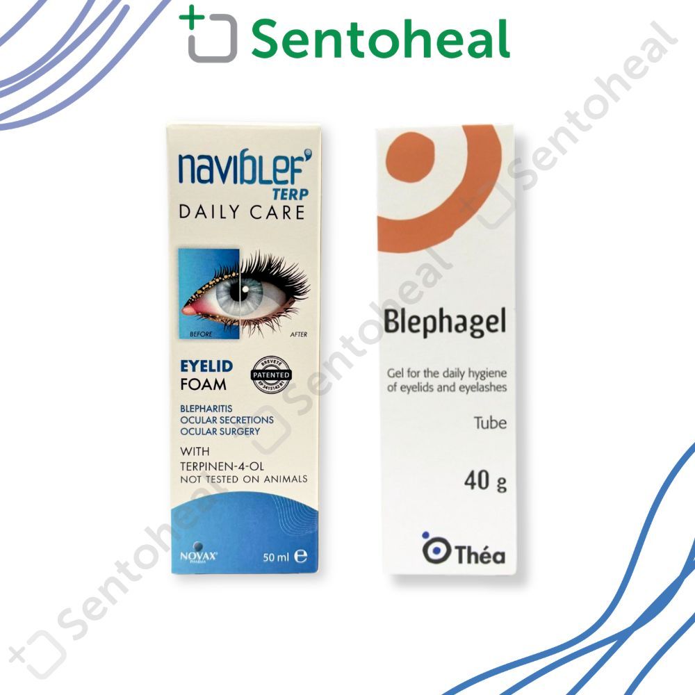 Naviblef Daily Eyelid Care Foam 50ml/ Blephagel 40g- Eye Cleansing Foam ...