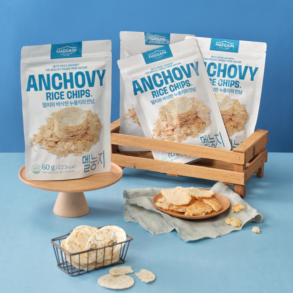 HAEGAIN Anchovy Rice Chips 해멸칩 멜눙지 50g | Shopee Singapore