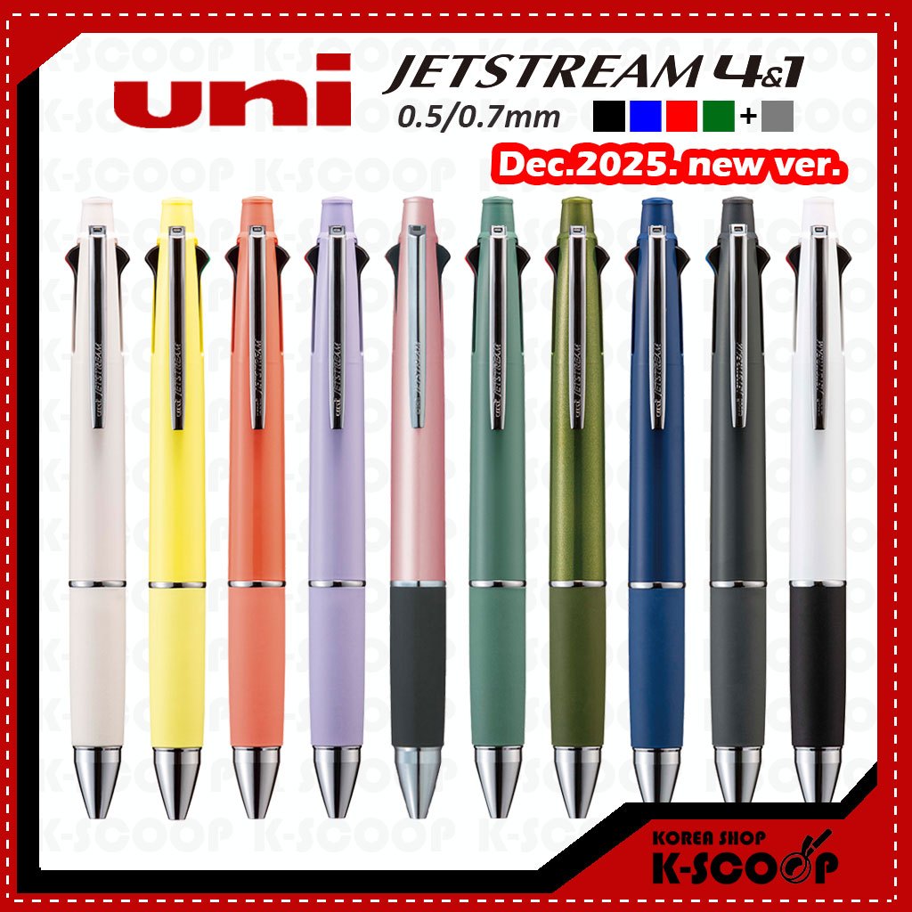 Uni Jetstream 4&1 Multi Pen (2025 New Ver.) 4 Colors Ballpoint 0.5mm,0 ...