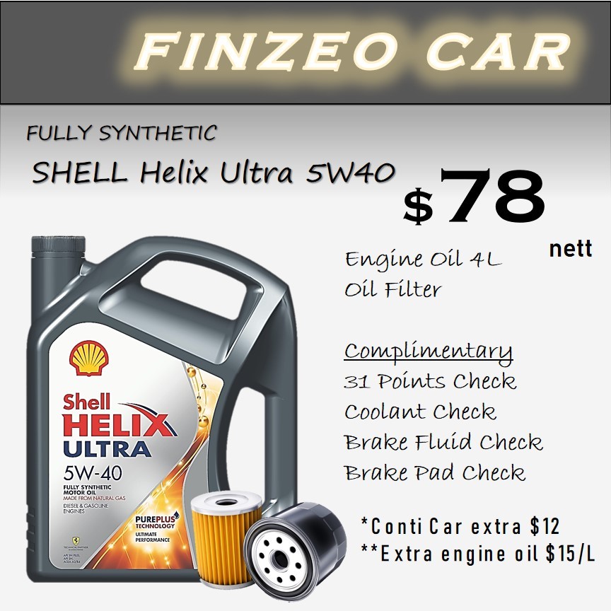 SHELL / CASTROL 5W40 Servicing Package Carros Centre | Shopee Singapore