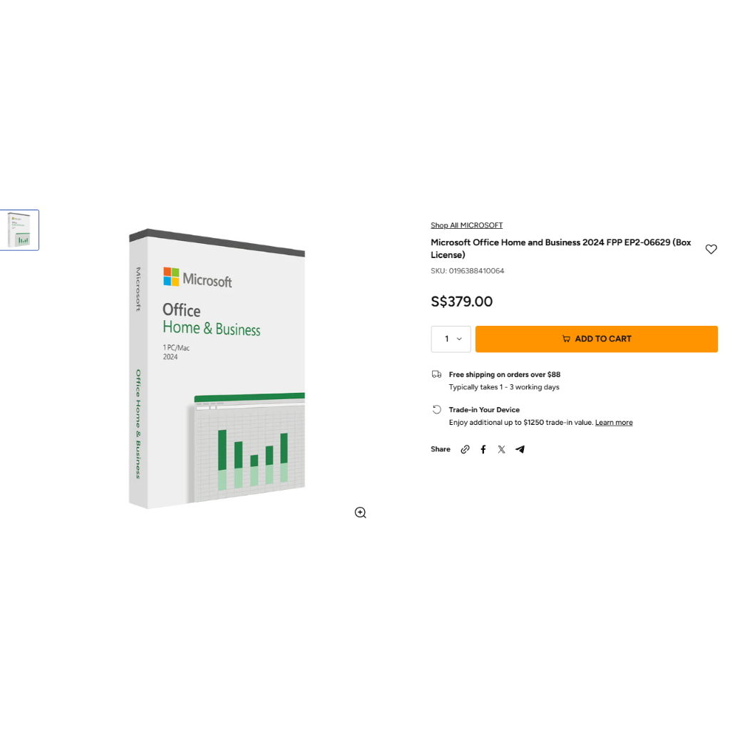 Microsoft Office Home & Business 2024 (Retail Box) | Shopee Singapore