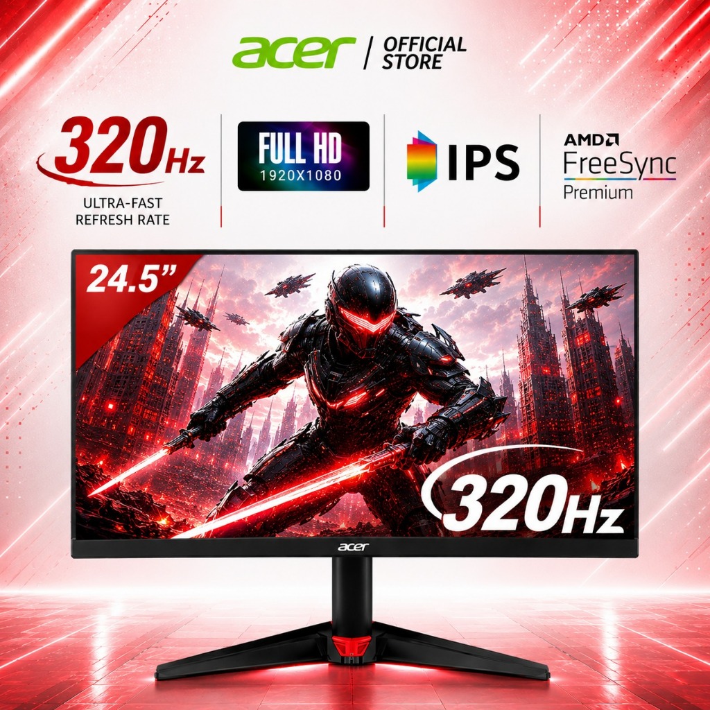 New 320Hz Refresh Rate] Acer Nitro VG250Q F3 24.5-Inch FHD IPS