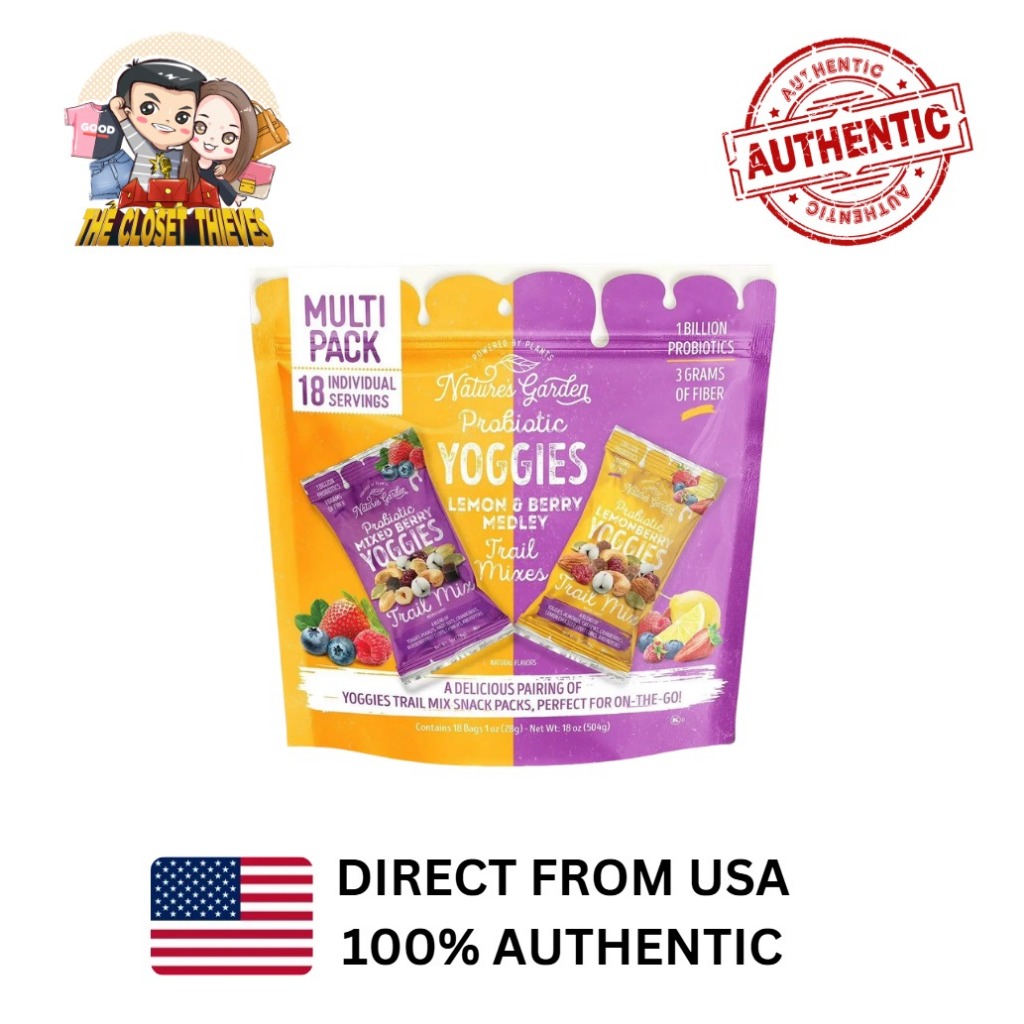 Nature's Garden Probiotic Yoggies Trail Mix Variety Pack (18 packs*28g ...