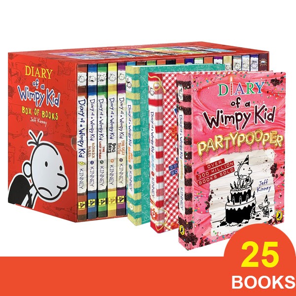 SG Stock] Diary of a Wimpy Kid Boxed Set by Jeff Kinney (25 Books