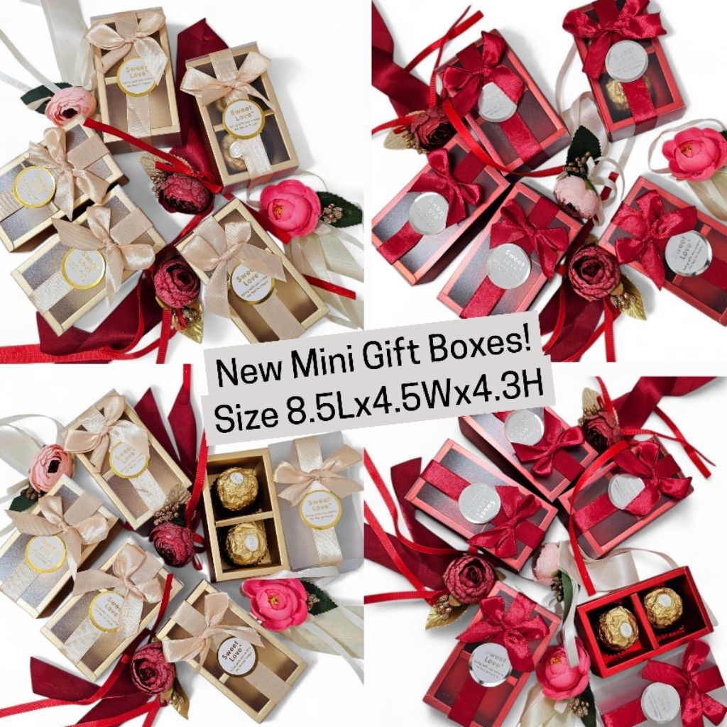 New Mini Gift Boxes for chocolate, macarons! Set of 5pc | Shopee Singapore