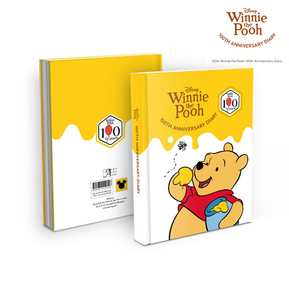 DISNEY 2026 Winnie the Pooh 100th Anniversary Planner Diary Notebook ...