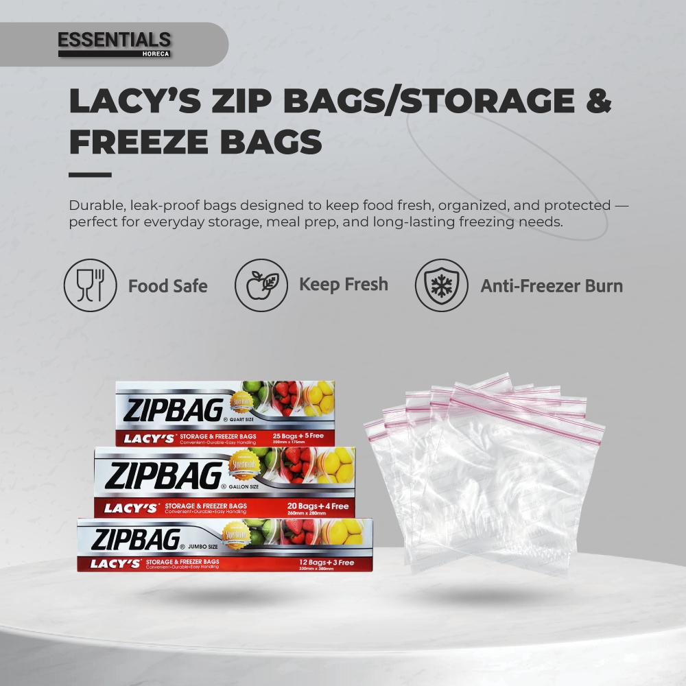 SG READY STOCK] Lacy's Zipbags / Storage & Freezer Bags