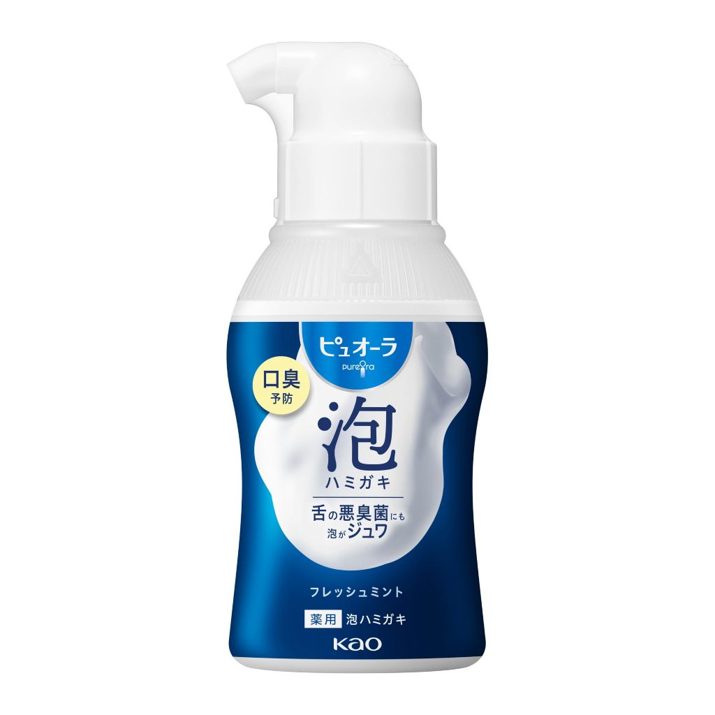 Kao PureOra Foaming Toothpaste Fresh Mint Pump 110 ml and Refill 100 ml ...