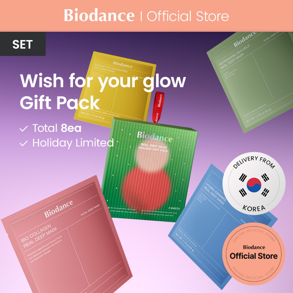 Biodance Official] Holiday GIFT SET | Mask single 8 Pouches