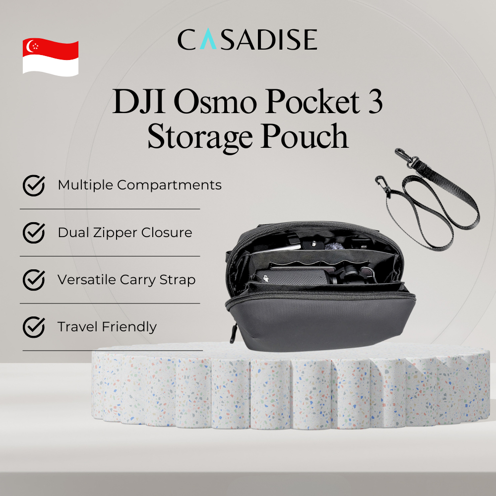 (SG) CASADISE DJI Osmo Pocket 3 Storage Pouch Tailored Components for ...