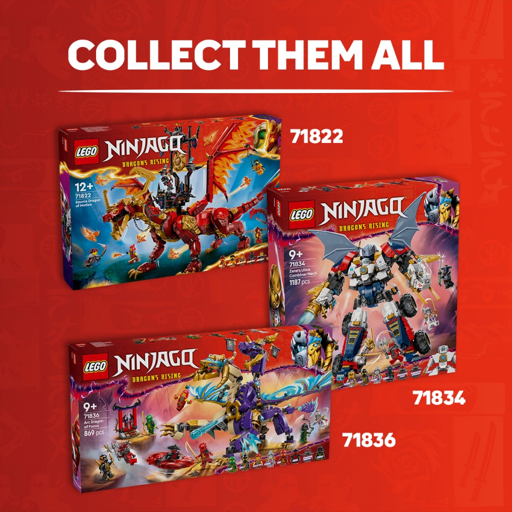 LEGO NINJAGO 71834 Zane's Ultra Combiner Mech (1187 Pieces