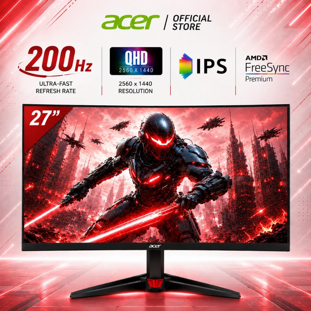 [200Hz] Acer Nitro VG270U X1 27-Inch WQHD IPS Gaming Monitor | 200Hz ...