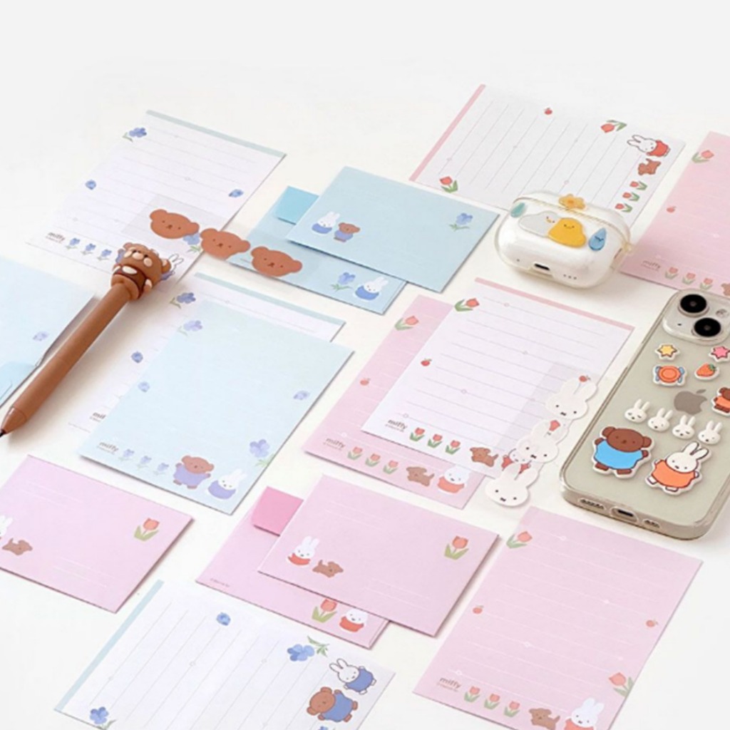 Miffy · Boris · Snuffy Mini Letter Paper & Envelope Sticker Set ㅣCute ...
