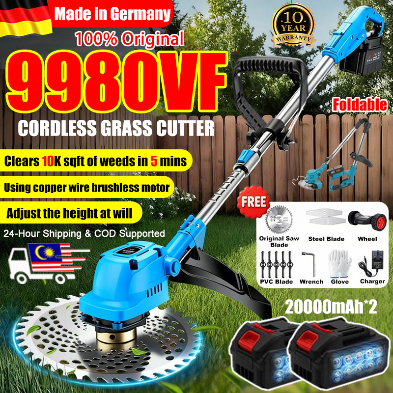 100% Original [ 24H Shipping&COD ] Cordless Grass Trimmer Lawn Mower ...
