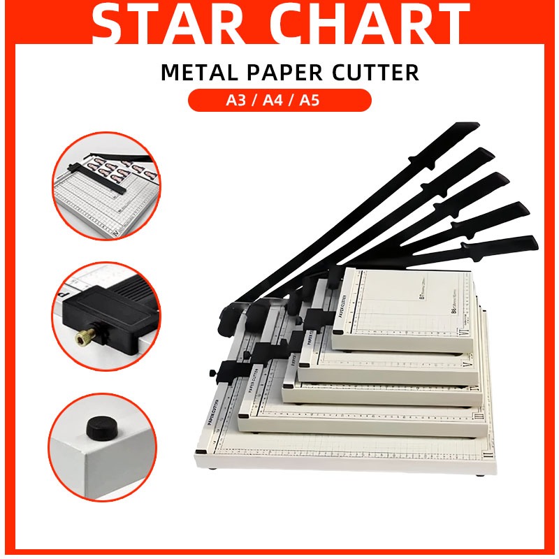 Metal Base Paper Cutter Metal Base A3 | A4 | A5 Size Duty Guillotine ...