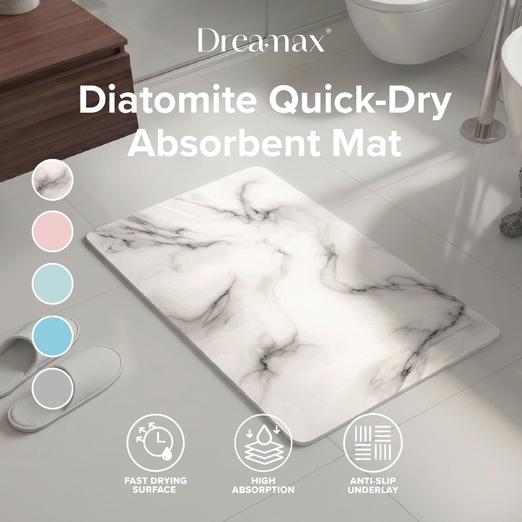 DREAMAX DIATOMITE Absorbent Mats - Highly absorbent bath mat / Bath Mat ...