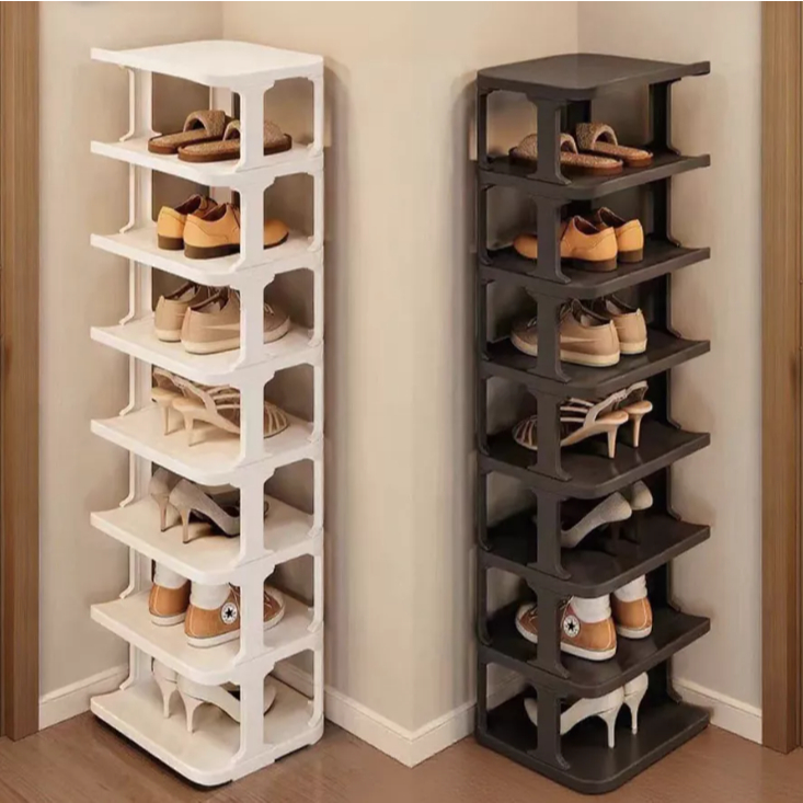 SG Stock Multi-Layer Shoe Rack Plastic Simple Shoe Racks Space Saving ...