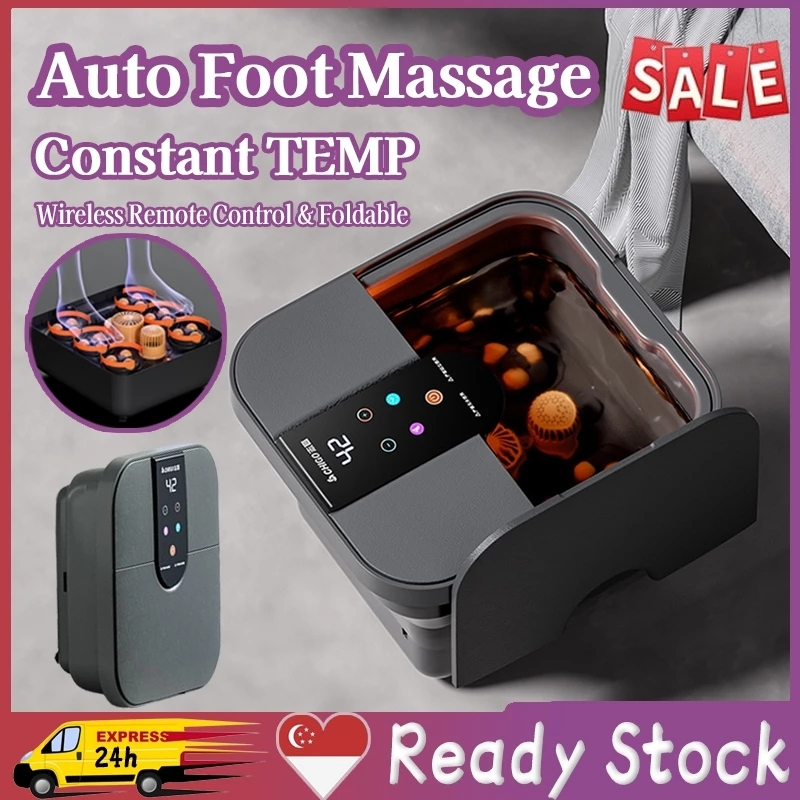 Folding foot bath bucket automatic heating foot spa bucket foot spa ...