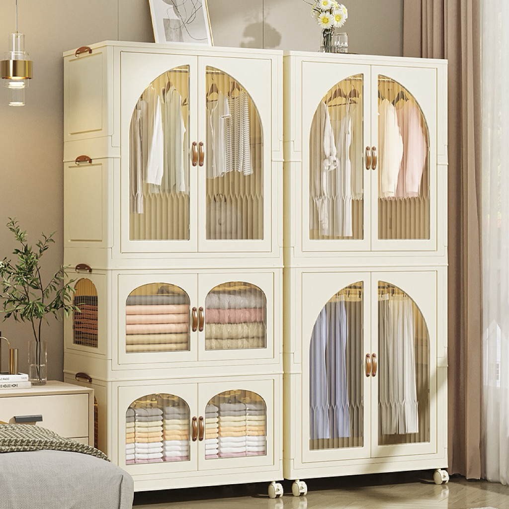 Foldable storage box stackable folding organizer plastic storage box ...