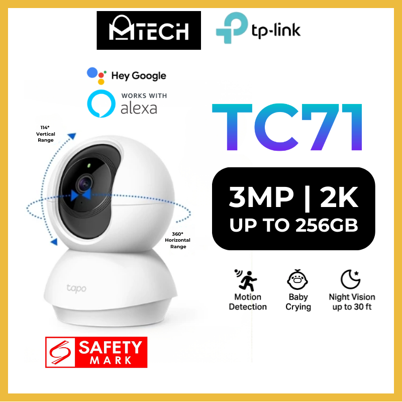 TP-Link Tapo TC71 TC72 Home Security Pan/Tilt AI Camera WiFi CCTV ...