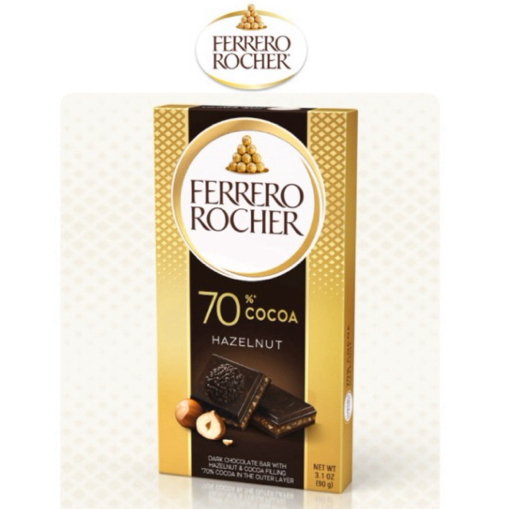 Ferrero Rocher Dark 70% Hazelnut Bar 90g/270g Giant Bar | Shopee Singapore