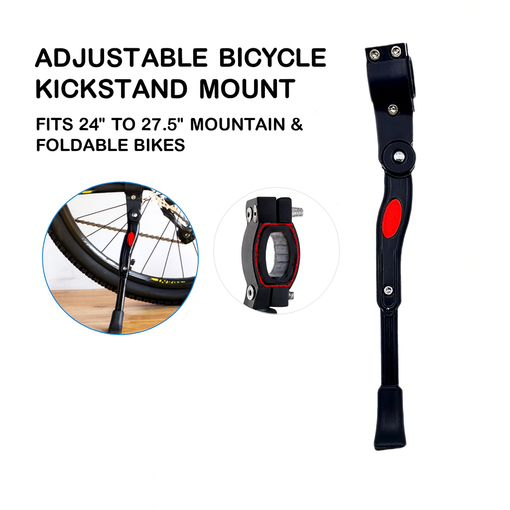 (DIY MONKEY) Adjustable Bicycle Kickstand Mount – Fits 24” to 27.5 ...